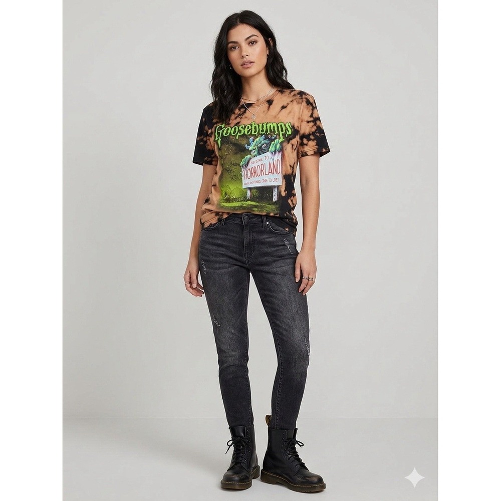Goosebumps "Welcome to Horrorland" Tie Dye T-Shirt Mens Small 90s Retro